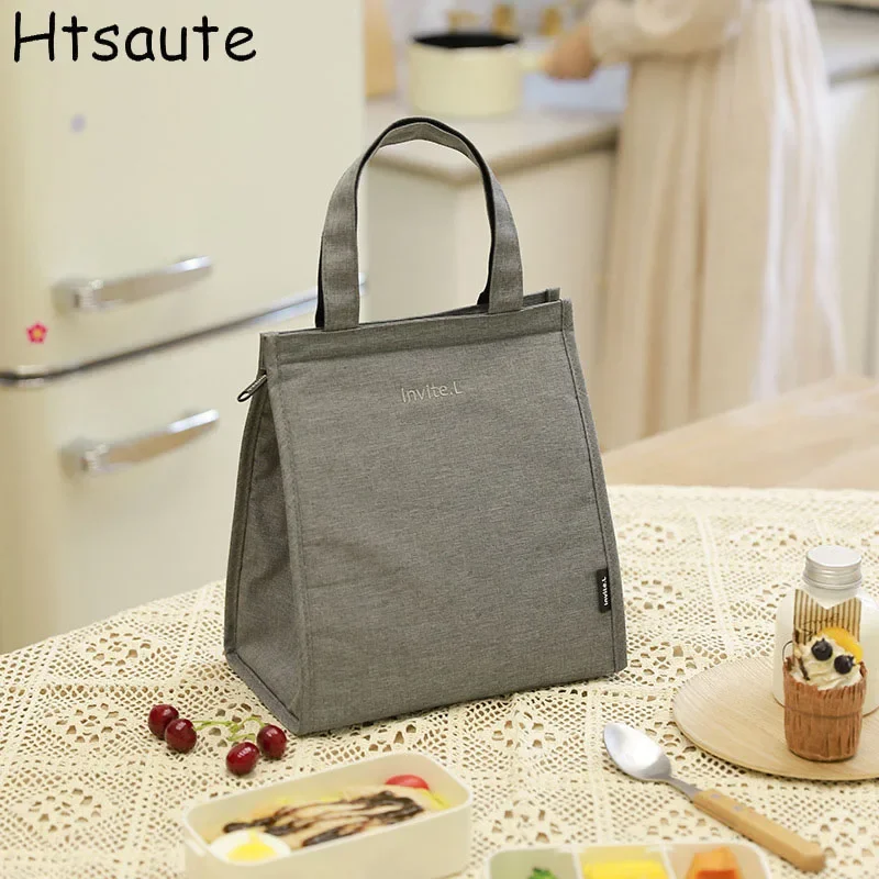 S/M/L Size Ladies Insulated Lunch Cooler Bags Oxford Thermal Bento Bag Layer Meal Prep Bag for Travel Work School Picnic