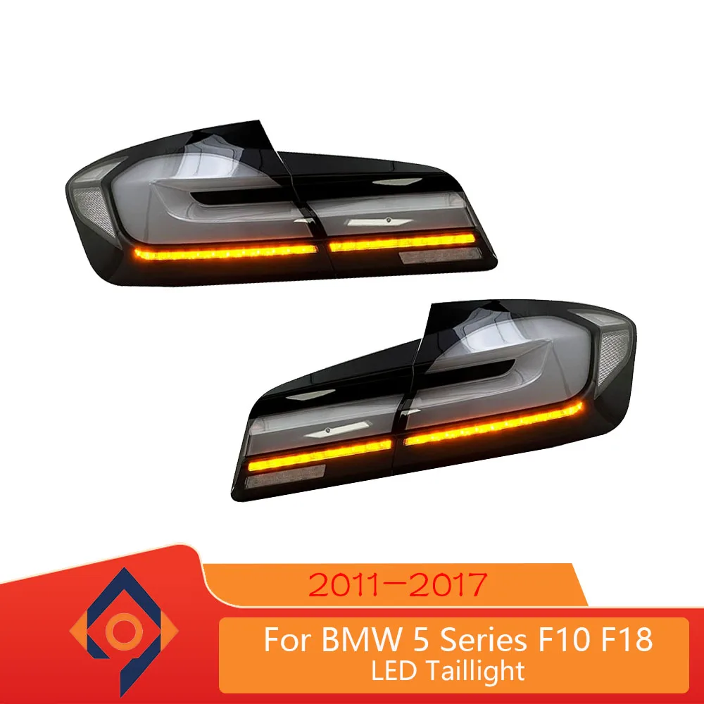 For BMW 5 Series F10 F18 2011-2017 LED Tail Light Assembly Flowing Water Flicker Tail Lamps Fog Turn Signal Lights Plug And Play