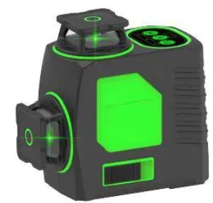 HK-3360GN-12 High Precision Green Laser Level 12 Lines with Rotatable Cover for Construction