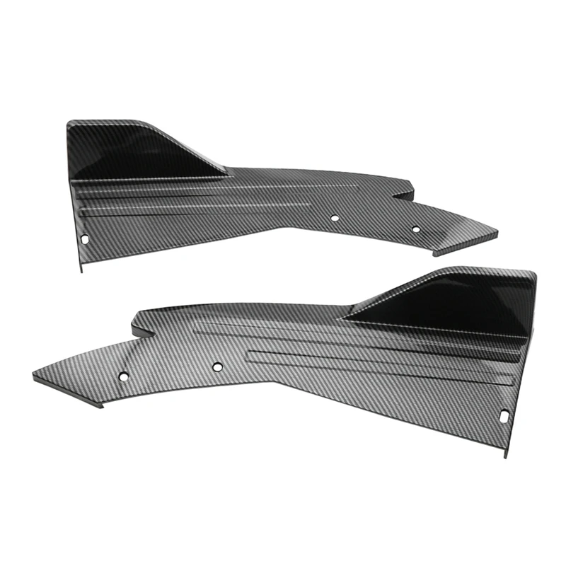 48Cm Rear Bumper Protector Canards Splitter Side Skirt Guard Body Kits Cover Sticker Car Tuning Accessories