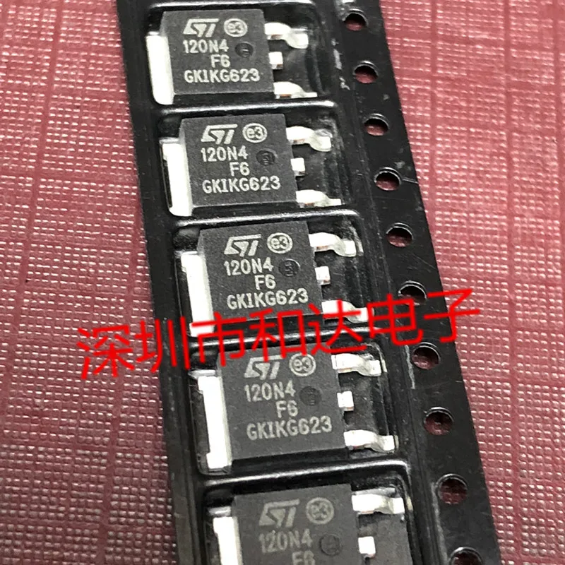 10Pcs Orginal Nieuwe 120N4F6 STD120N4F6 Om-252 40V 80A