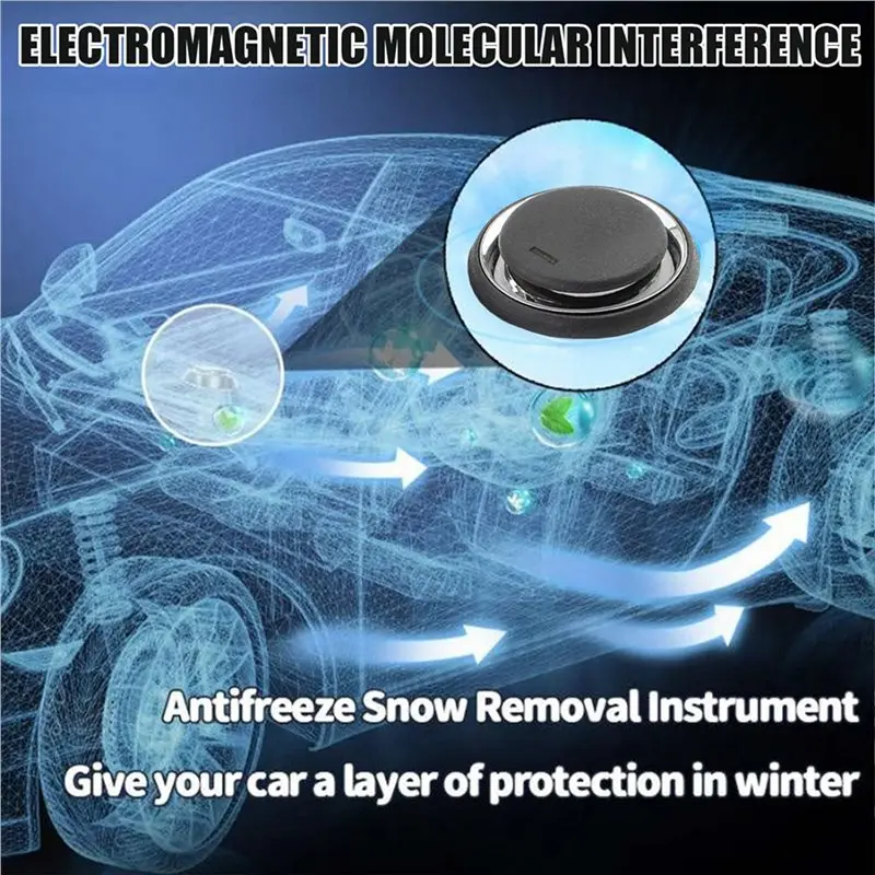 A48P-2X Car Instrument Snow Removal Solar Powered Portable Defogging Electromagnetic Snow Removal Car Winter Accessory