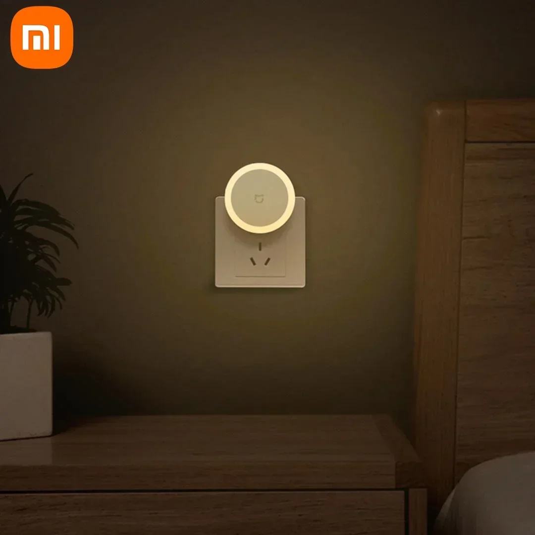 Xiaomi Mijia Plug-in Night Light 0.4W Touch Switch Automatically Lights Up At Night Led Lights Lampara De Noche Dormitorio Lamp