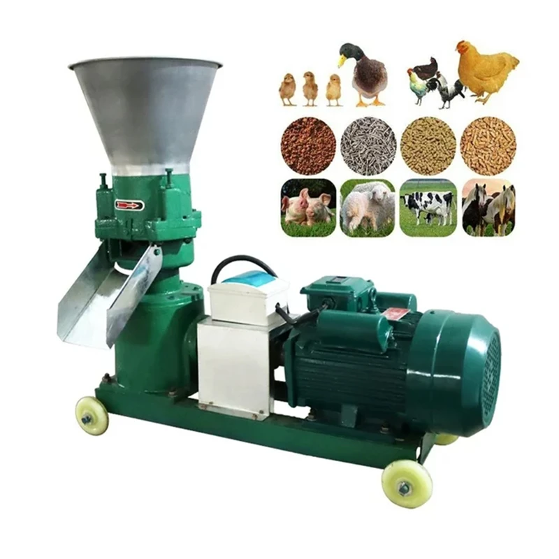 mini poultry animal peletizadora pelletizer small feed pellet mill making machine