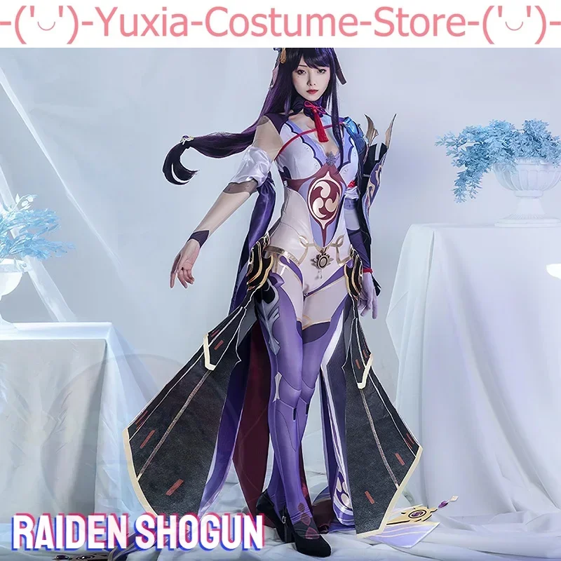 

Игровой костюм для косплея Genshin Impact Raiden Shogun, костюм босса Genshin Impact Raiden No Inazuma Tono с париком для косплея