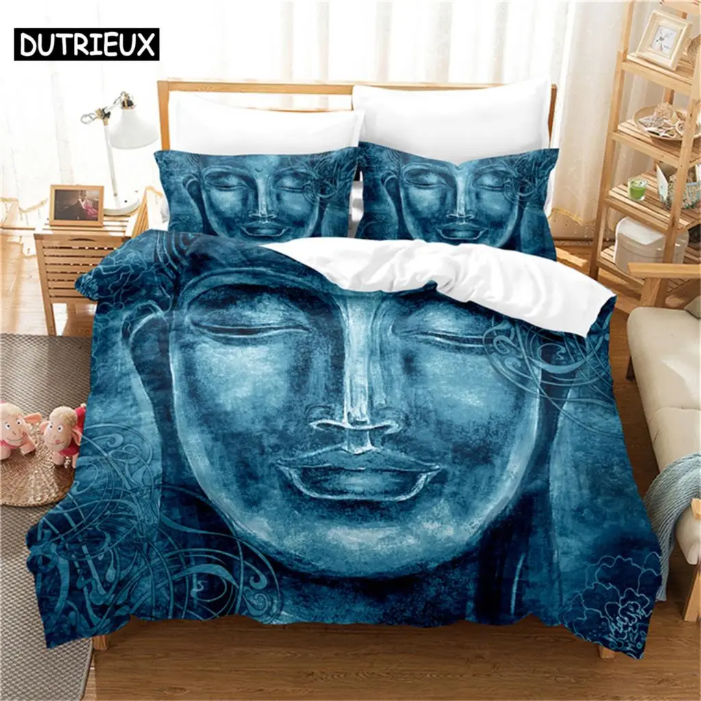 

Buddha Statue Bedding Set Duvet Cover Set 3d Bedding Digital Printing Bed Linen Queen Size Bedding Set Fashion Design