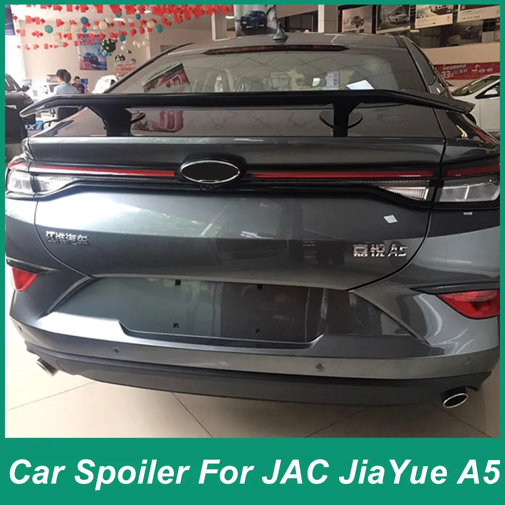 Для Jianghuai Jiayue A5 2019-2020, задний спойлер для крышки багажа, Универсальный L-образный стиль, заднее крыло, Внешнее украшение, модифицированный ABS