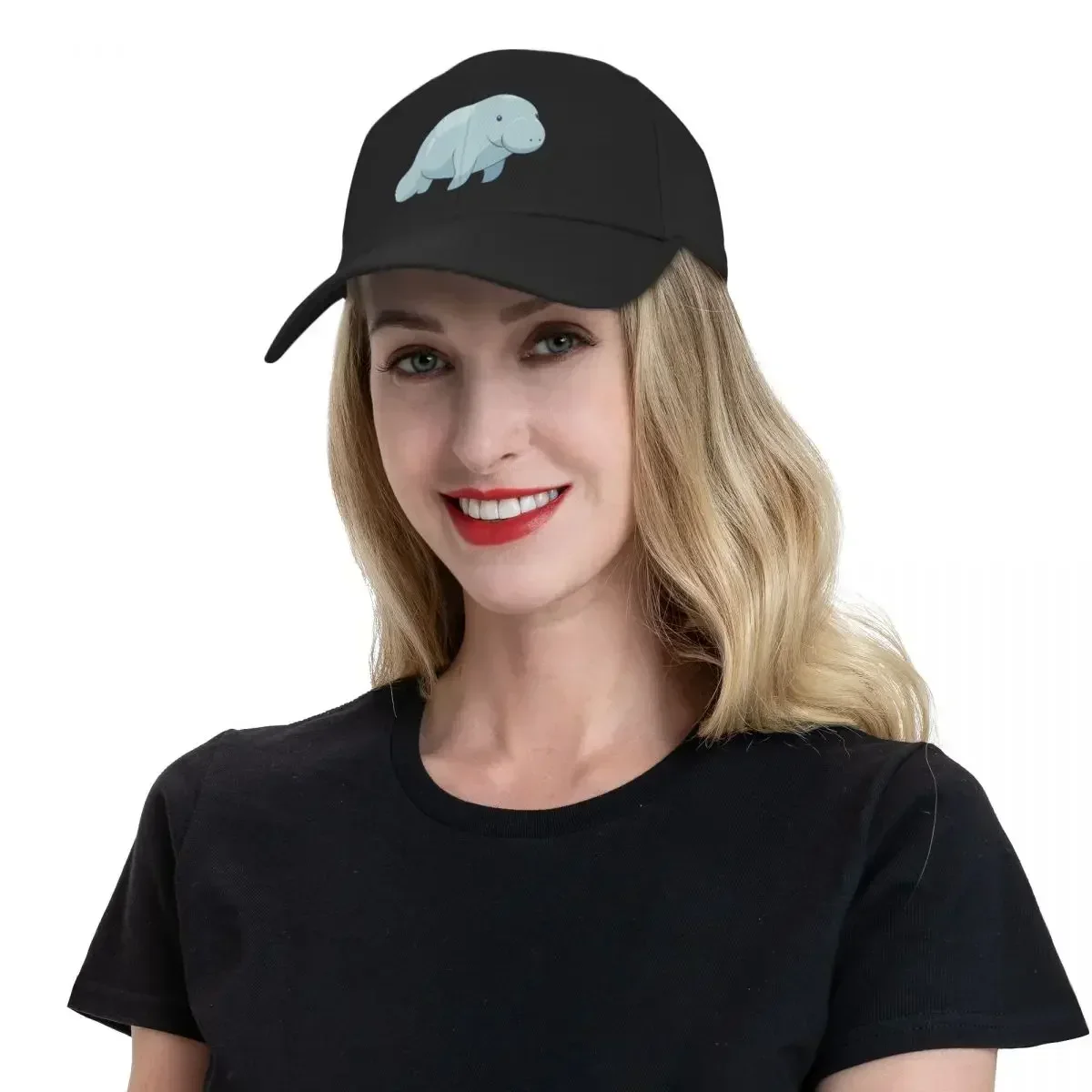 Bonito Dugong Boné de beisebol aniversário cavalheiro chapéu snapback boné tamanho grande chapéu masculino marca de luxo feminino