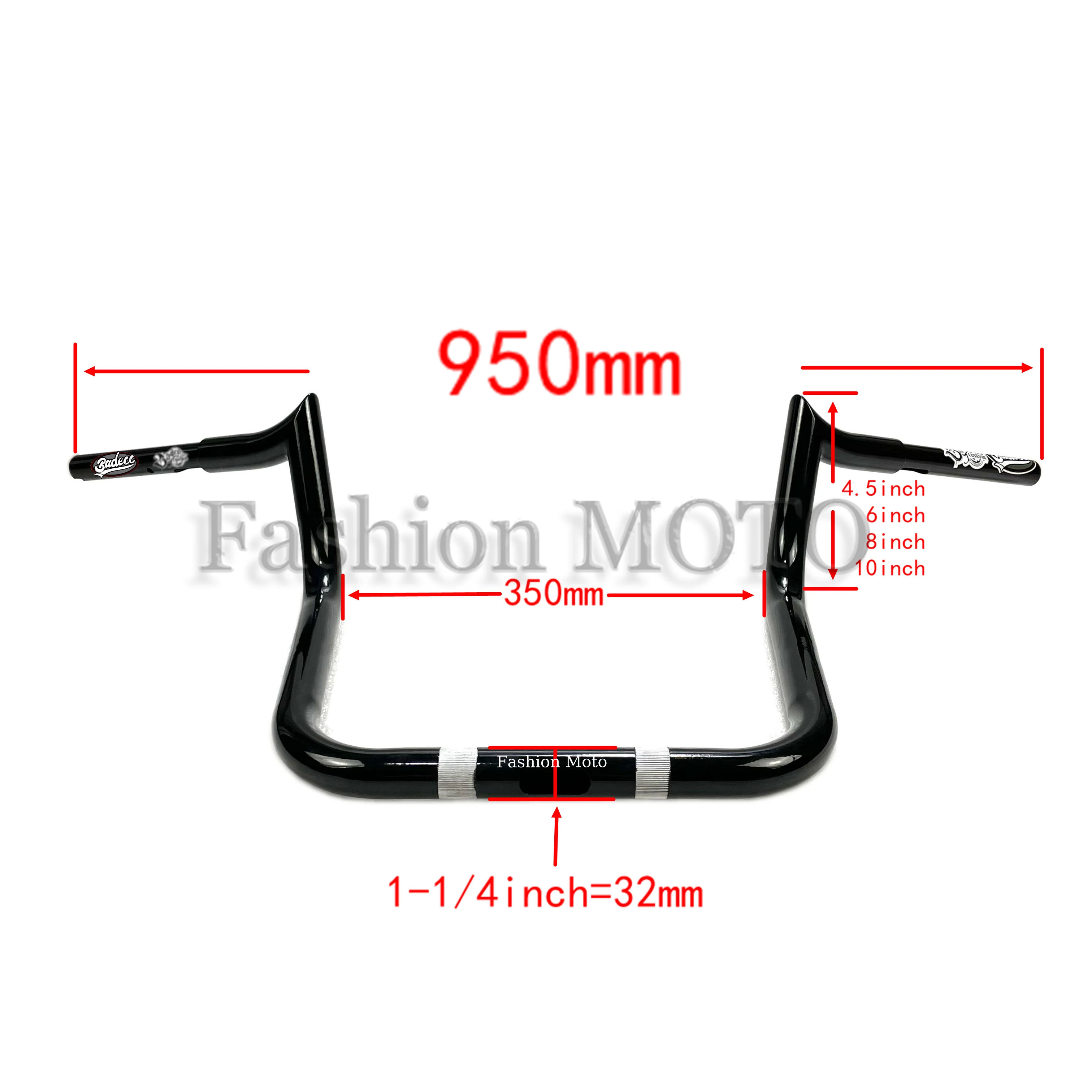 Motorcycle Custom handlebars 1-1/4 inch for Indian Roadmaster Dark Horse Chieftain Dark Horse Roadmaster Chieftain 2018-2024