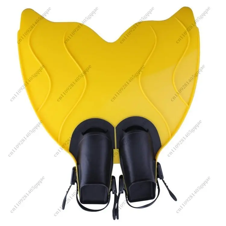 Mermaid Flippers Single Webbed Freediving Snorkeling Gear Adult Silicone Fish Tail 36 To 44 Yards