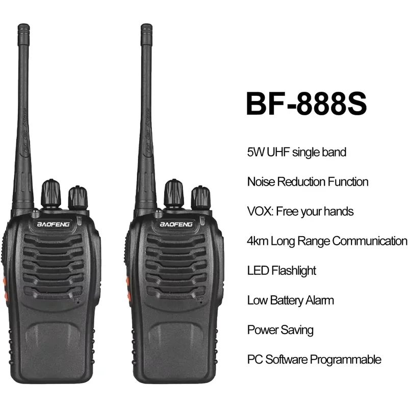 BOLRZOBF-888S uhf radio dual band ham radio portable Baofeng 888s mobile two-way radio handheld walkie-talkie
