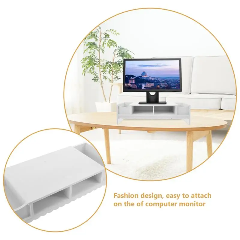 Multifunction Computer Monitor Shelf Shelf Creative Display Riser Rack Creative Storage Elevating Bracket for Home Office