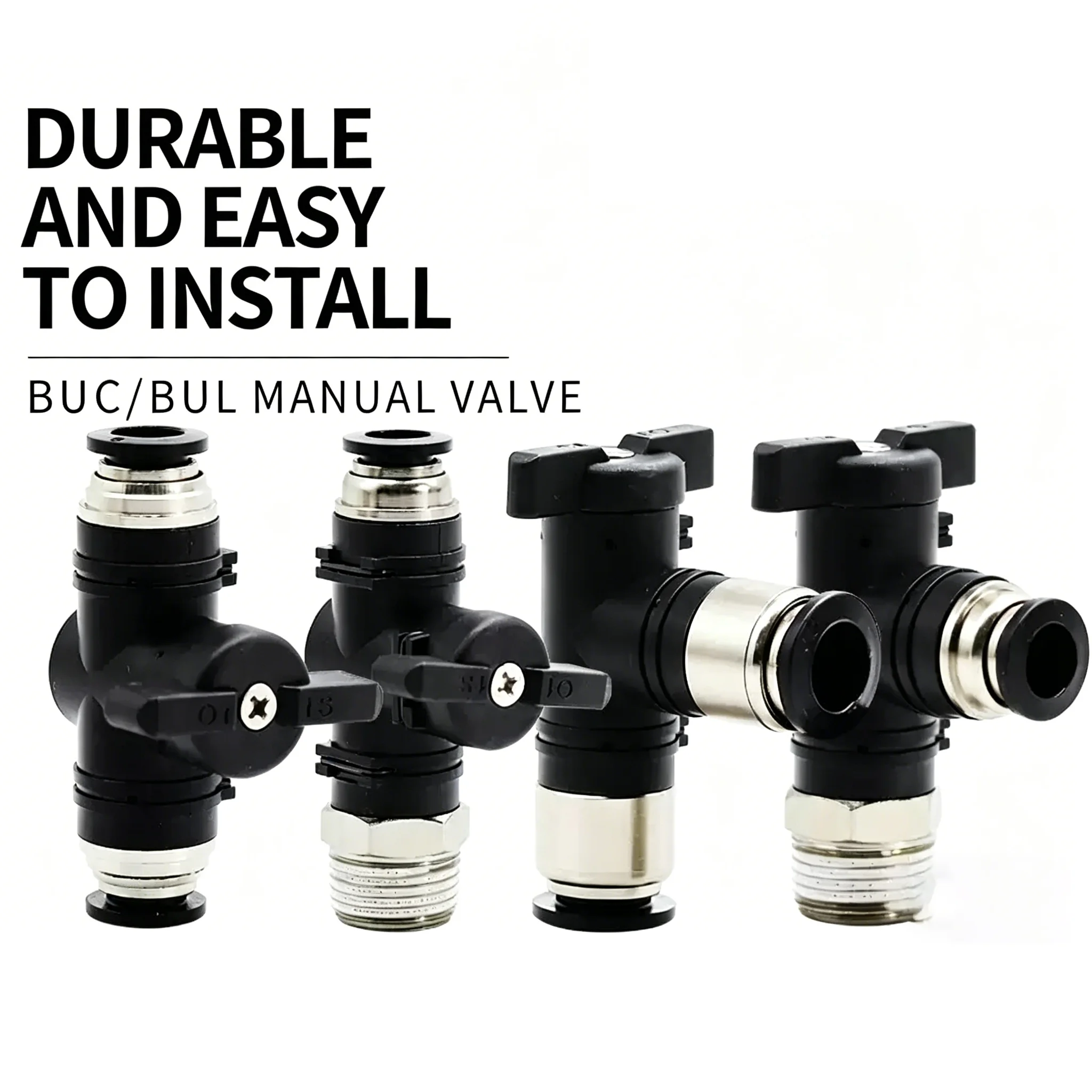 Valvola Manuale Per Linea Di Tubazioni Pneumatiche Buc/Btc/Bul/Bug/Bum/Bc/Bl 6/8/10/12/Valvola A Sfera