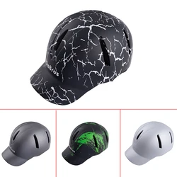 Carbon Fiber Look Personality Baseball Cap Style Motorcycle Helmet Cycling Skateboard Roller Skating Outdoor Sport Helmet Unisex