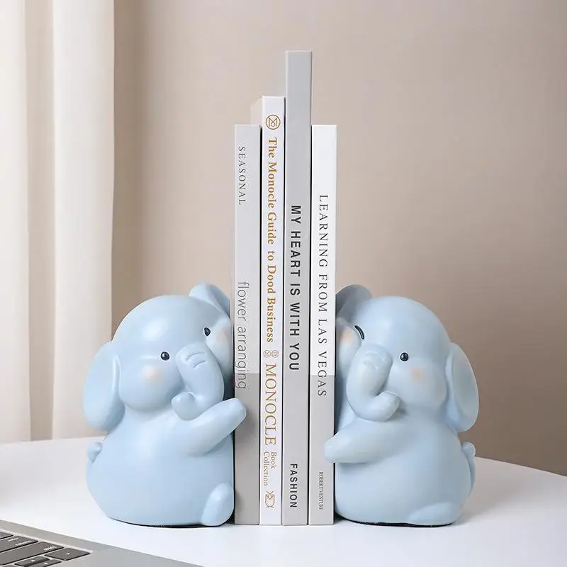 Lovely Cartoon Duck Hugging Animal Book Ends Book Stand Holder Decorative Bookends For Desk Office Home Shelf Ornaments