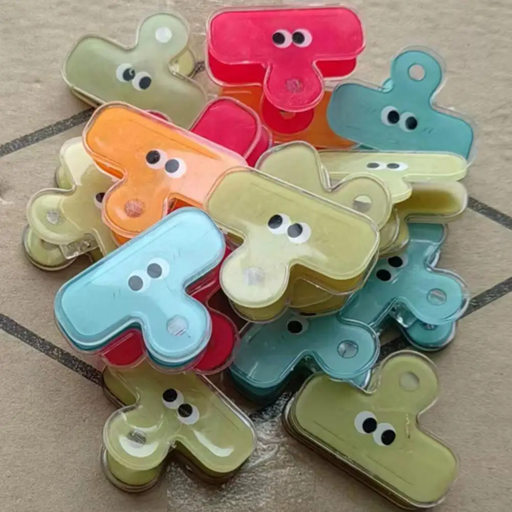 2Pcs Lightweight Document Clip Burr-free File Clamp Non-Slip Scrapbook Ticket File Clamp  Store