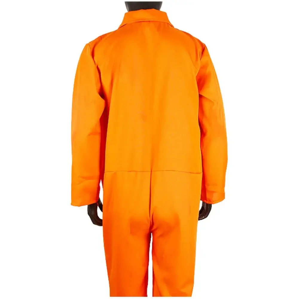 Adult Carnival Orange Prisoner Costume Men Women Cosplay Jumpsuit Roleplay Outfits Fantasy Halloween Carnival Clothes Uniform
