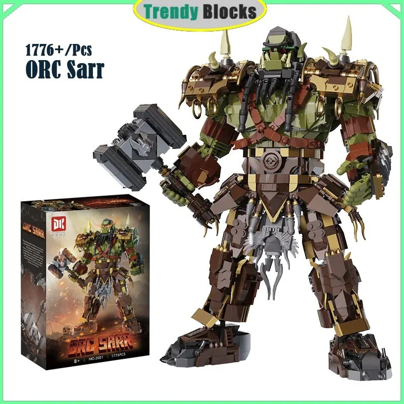 

1776pcs ORC Sarr Building Blocks Warcraft Orc Tribe Chieftain:Thrall Toys Gifts for Boys