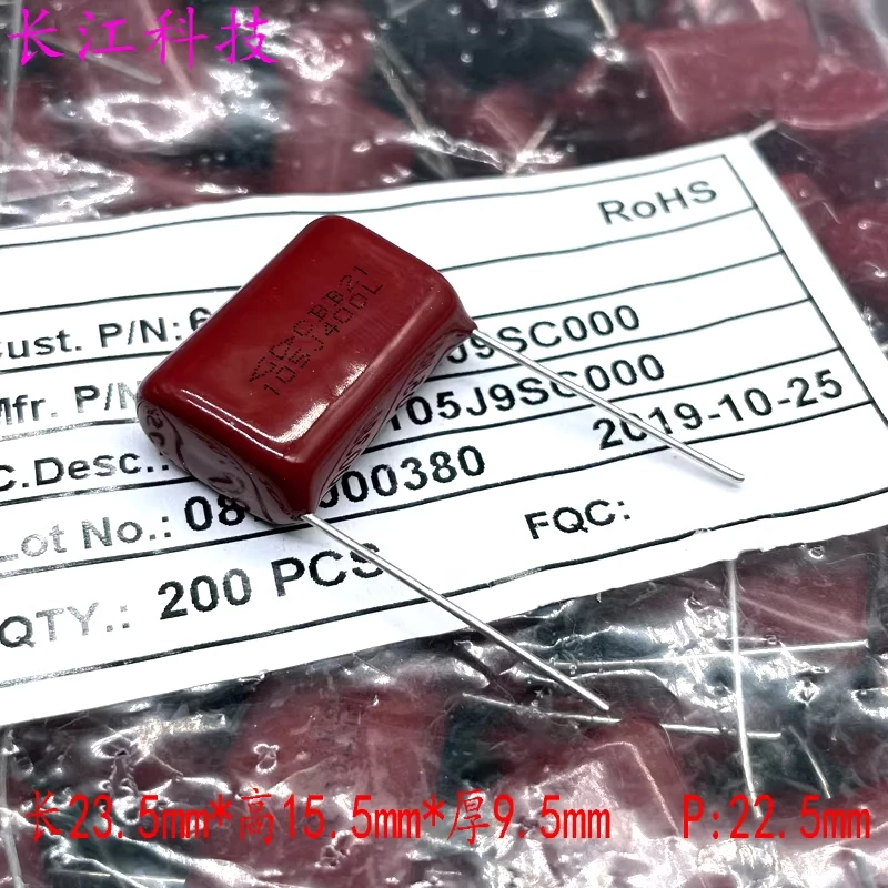 Xiamen Farah CBB21 1uf 1.0uf 105 400v 450v high-frequency film capacitor C312G105J