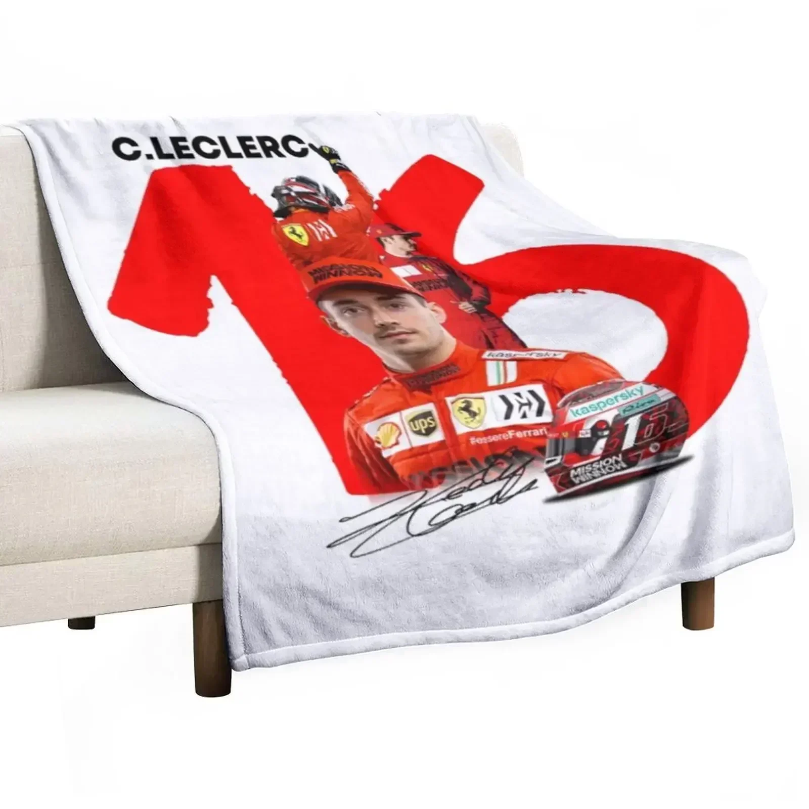 

Charles Leclerc 16 Throw Blanket Hair Kid'S Blankets