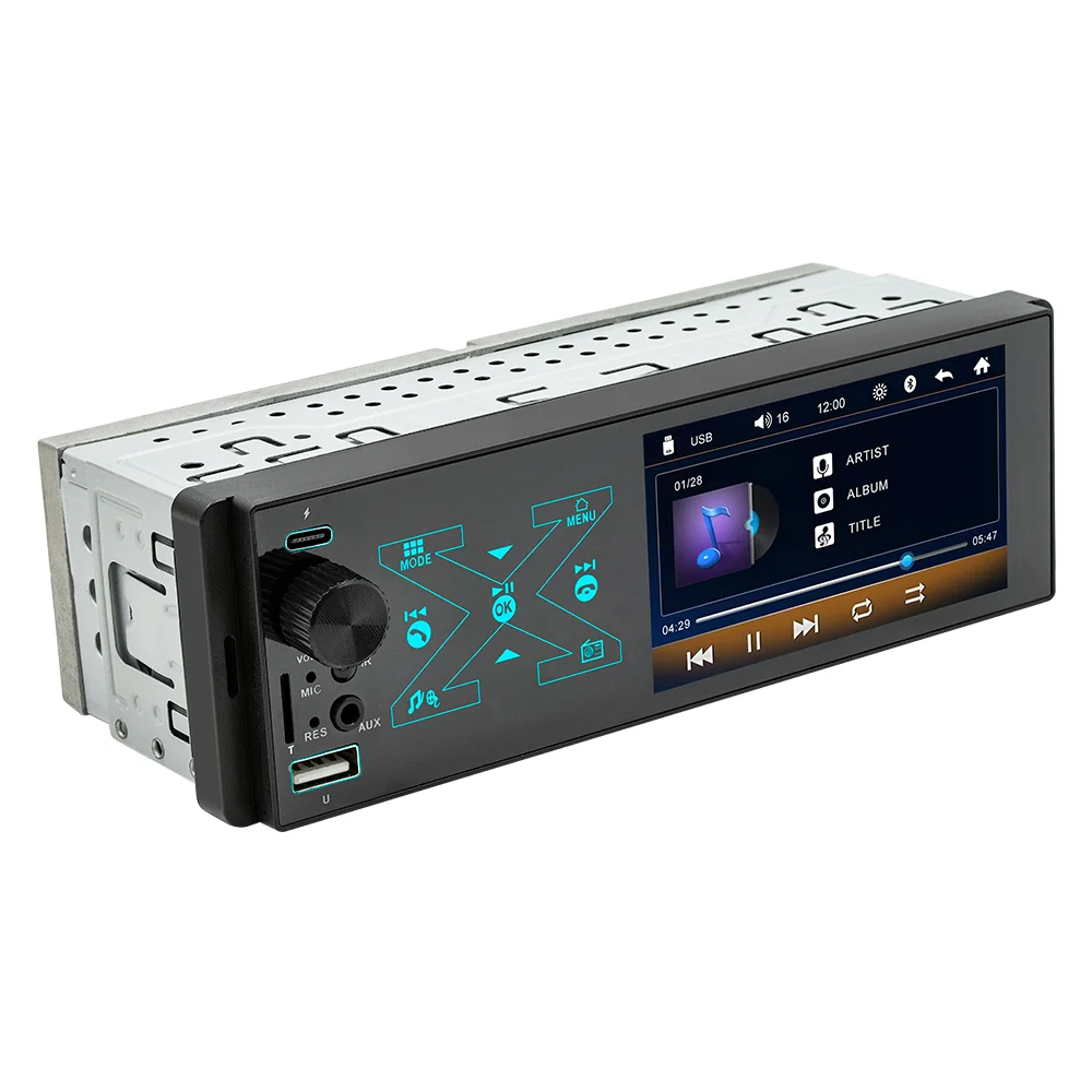 BQCC 4.1inch Car Radio 1Din Audio Stereo FM Bluetooth Steering Wheel Remote Control Car MP5 player Autoradio