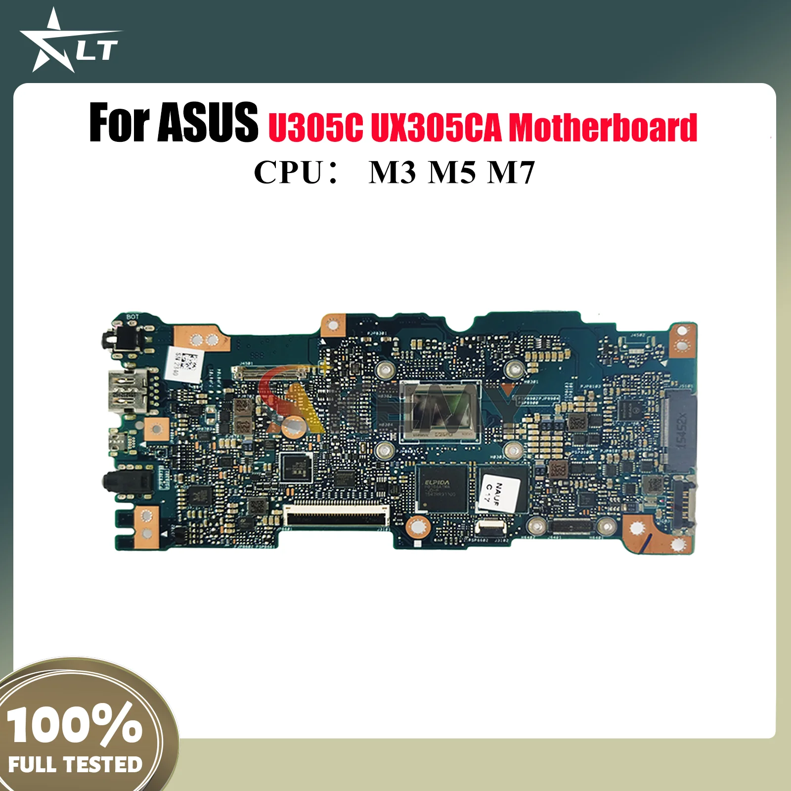 

UX305CA Материнская плата для ноутбука ASUS ZenBook UX305C UX305CA U305C Материнская плата для ноутбука с процессором M3 M5 M7 100% тестирование ОК быстрая доставка