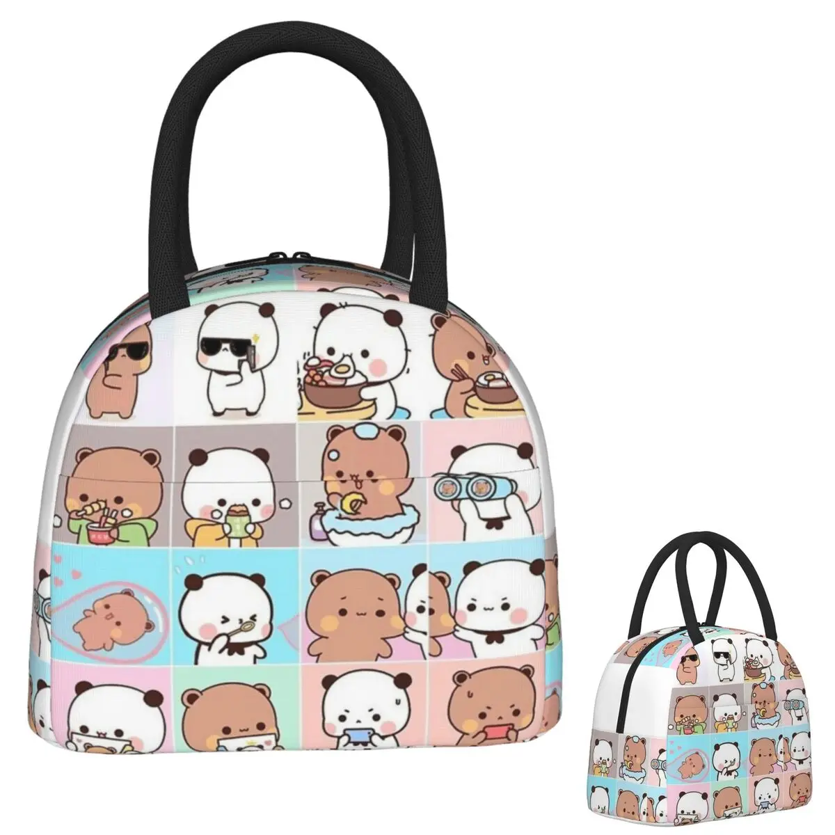 

Bubu Dudu - Panda Bear Hugs Love Изолированная сумка для обеда для женщин и детей Герметичные коробки для еды Термальная сумка для обеда