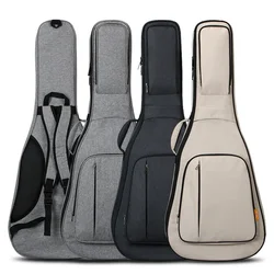 36 38 39 40 41 Inches Acoustic Guitar Case Soft Bag Thicken 25mm 1.5kg Guitarra Accessories Backpack Gig Black Grey Khaki