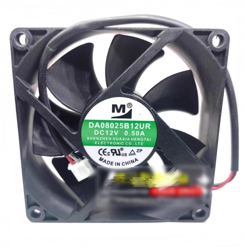 

Бесплатная доставка, оригинальный DA08025B12UR 8025 12 В 0,50 А, трехпроводной шариковый вентилятор охлаждения