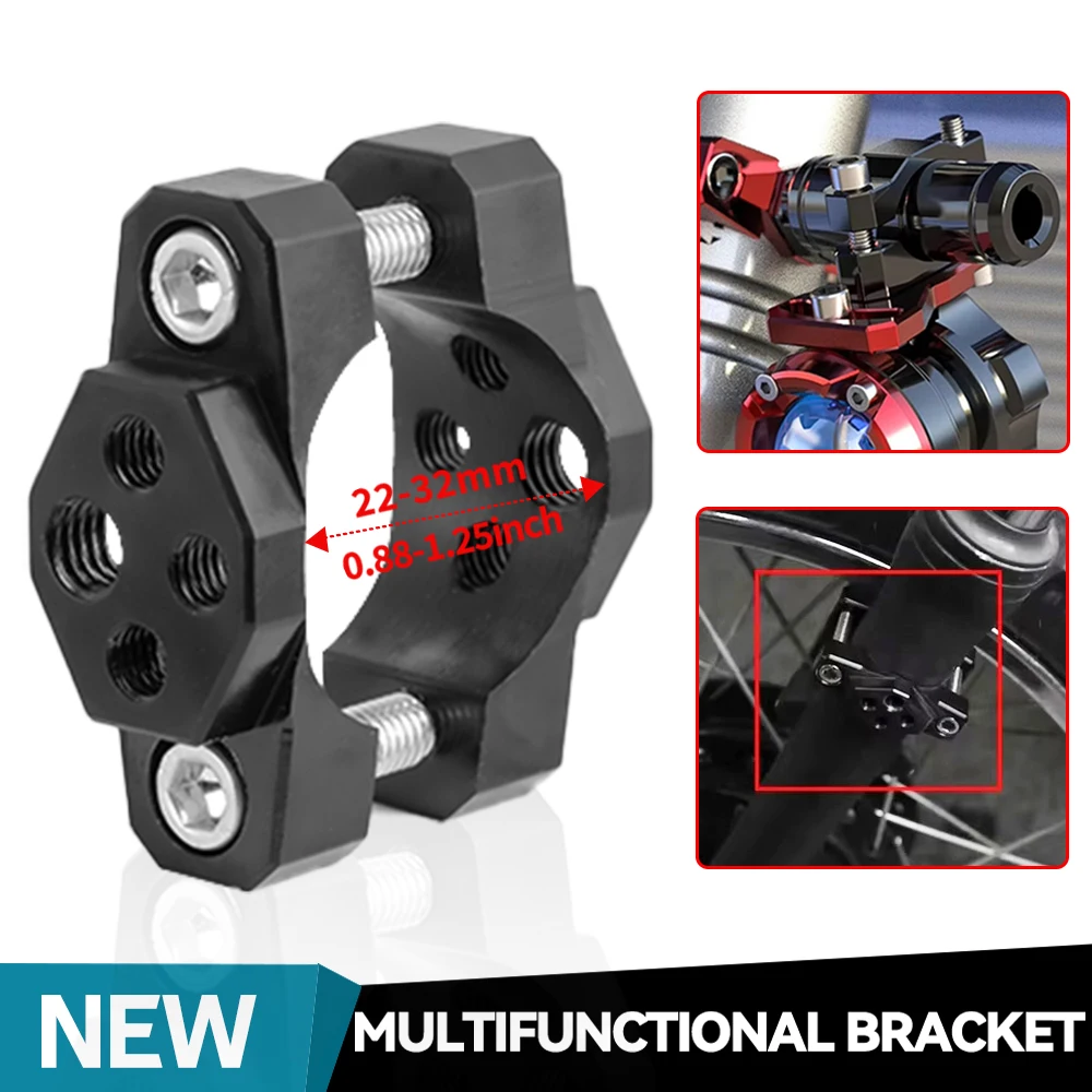 Supporto per manubrio moto 22-32mm, morsetto di fissaggio per fari LED, fendinebbia e indicatori di direzione, accessori per moto