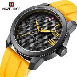 NAVIFORCE Sports Silicone Men's Watch Fashion Classic Waterproof Male Watch Luxury Casual Quartz Men's Wristwatch reloj hombre