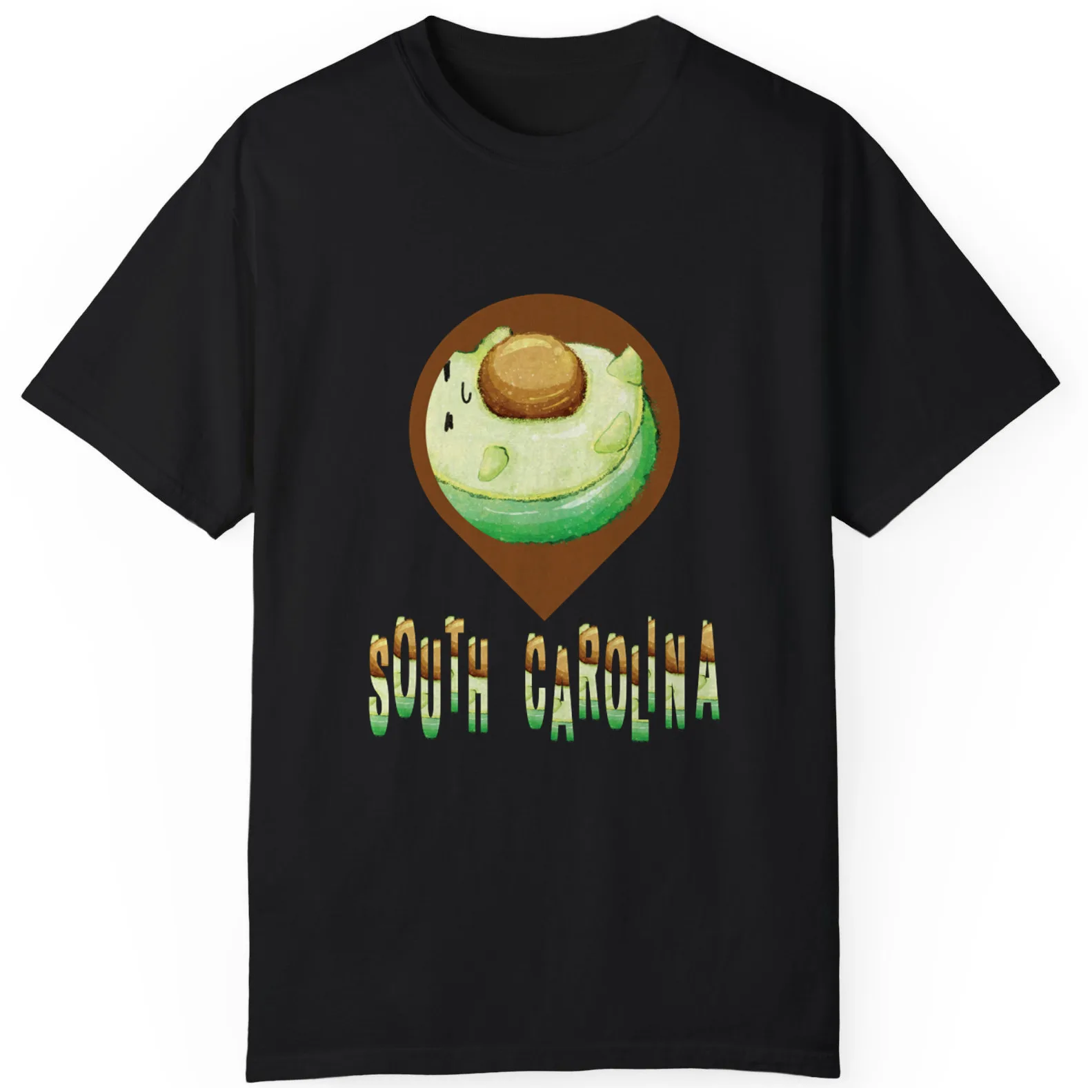 Cute Avocado Sleep At North-Carolina Best Gift Unisex T-Shirt S-5XL