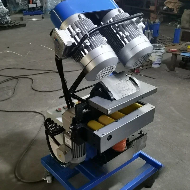 Self-propelled steel plate edge milling machine Double-sided edge milling machine Double-head steel No burr steel plate groove