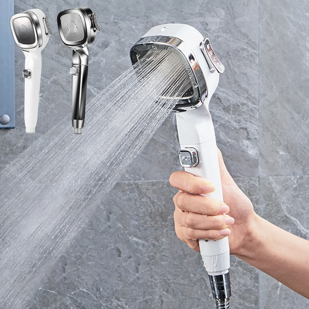 Bathroom supplies High Pressure Shower Head Adjustable With Switch Water Saving Shower Nozzle 4 Modes