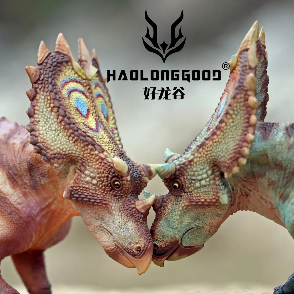 HAOLONGGOOD-Figurines de dinosaure utahcératops, échelle 1:35, modèle animal, jouet cadeau, nouveau novembre