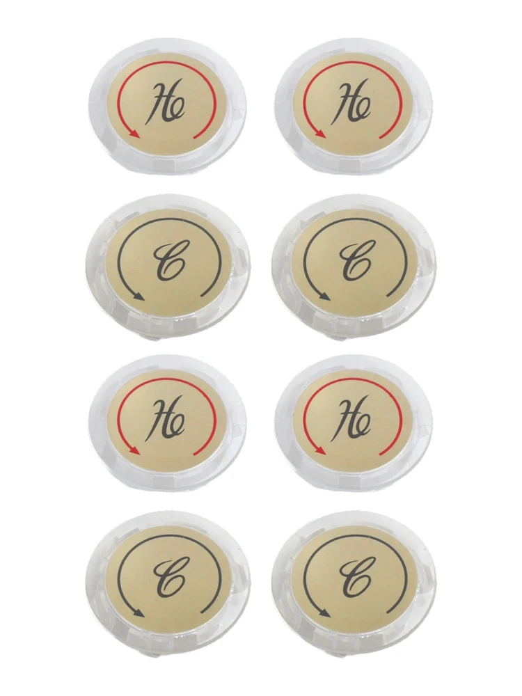 Faucet Replacement Index Buttons 8pcs Set with Distinct Markings for Easy Identification of Temperature Settings