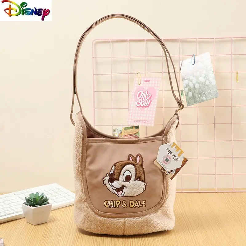 

Женская сумка через плечо большой емкости с клубничным медведем Disney Chichi, многофункциональная сумка для хранения