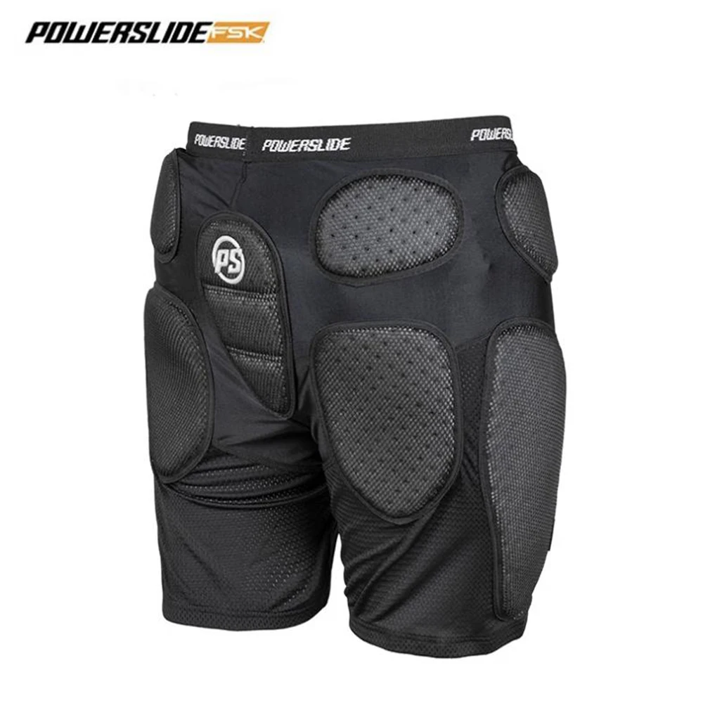 100% Original Powerslide Protective Shorts Adult Kids For Skating Sports Racing Skiing Snowboard Safty Pad Shorts Hip Protector