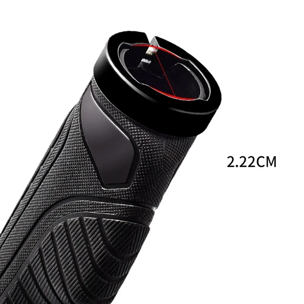 1 paio Manopole per manubrio della bicicletta Gomma antiscivolo ergonomica Maniglia per bici Grip Lock Bar End Manopole morbide per manubrio per