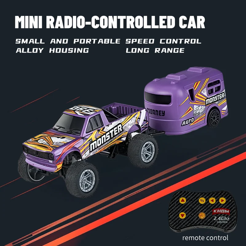 Neues RC-Auto, MINI-Legierung, 1/64 ferngesteuertes Auto, bequem zu tragen, 60 Minuten Arbeitszeit, Kindergeschenke, elektronisches Spielzeug