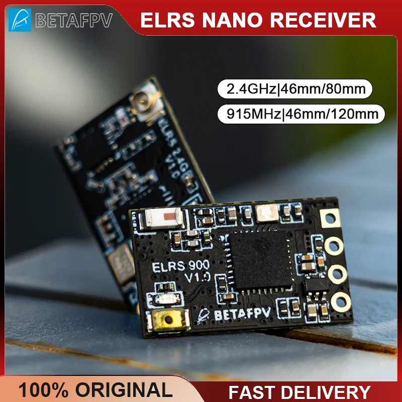 BETAFPV ELRS 2.4GHz 915MHz Nano Receiver 2.4G RX ExpressLRS Long Range Low Latency For RC FPV Long Range Racing Drone