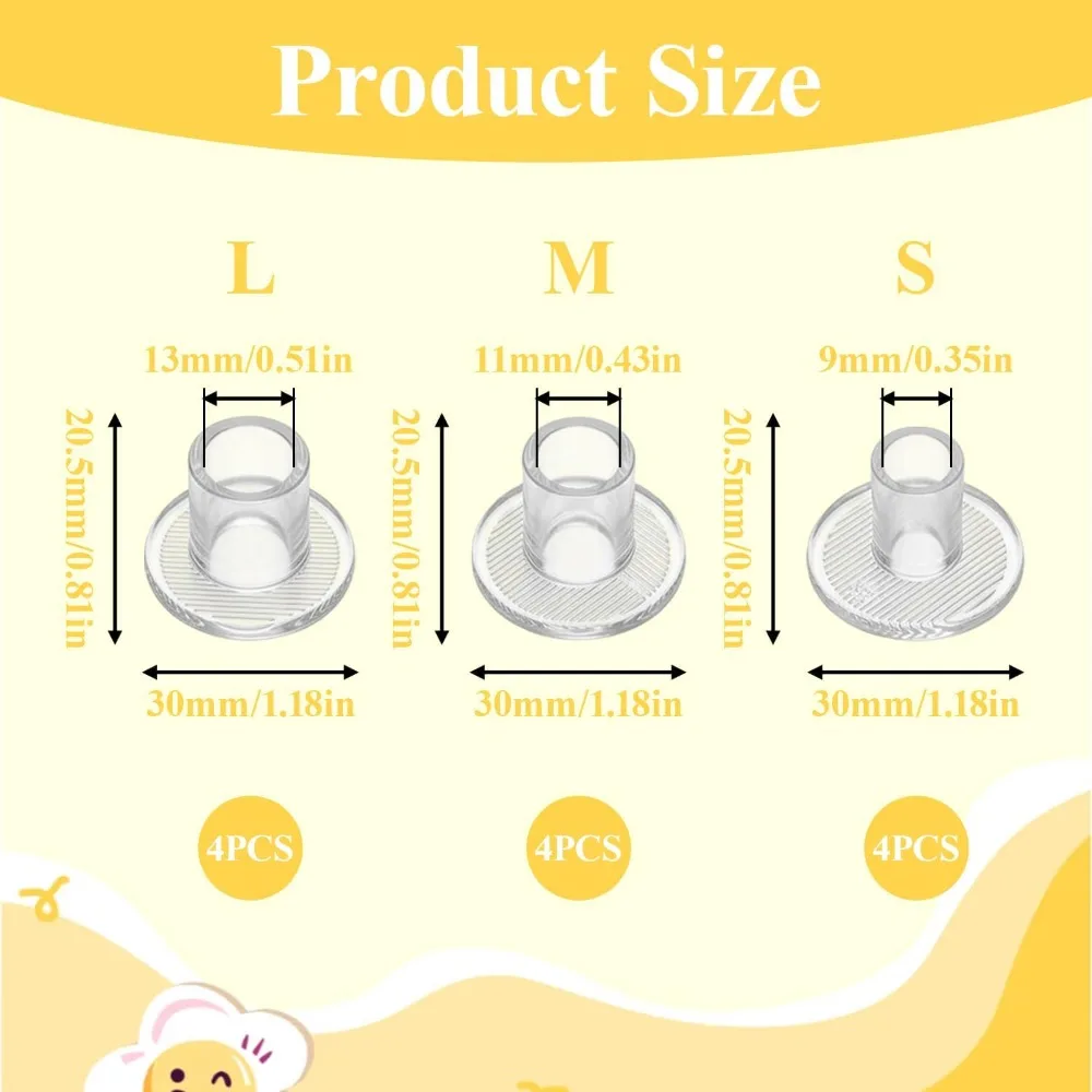 12 Pcs Clear PVC High Heel Protectors, Anti-Slip Stiletto Heel Stoppers Covers for Grass Wedding Outdoor Events S/M/L