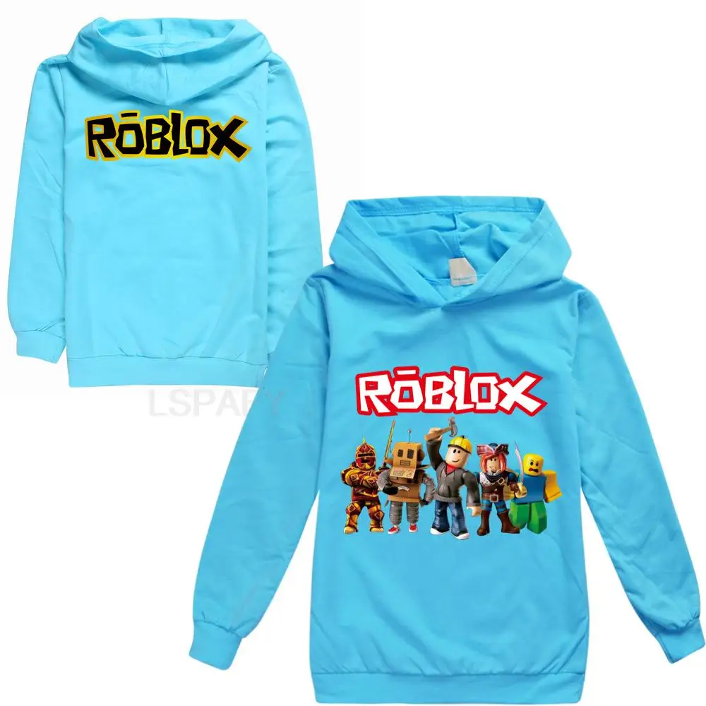 ROBLOX-Sudadera con capucha para niño y niña, suéter de primavera y otoño, ropa infantil, regalo de Navidad