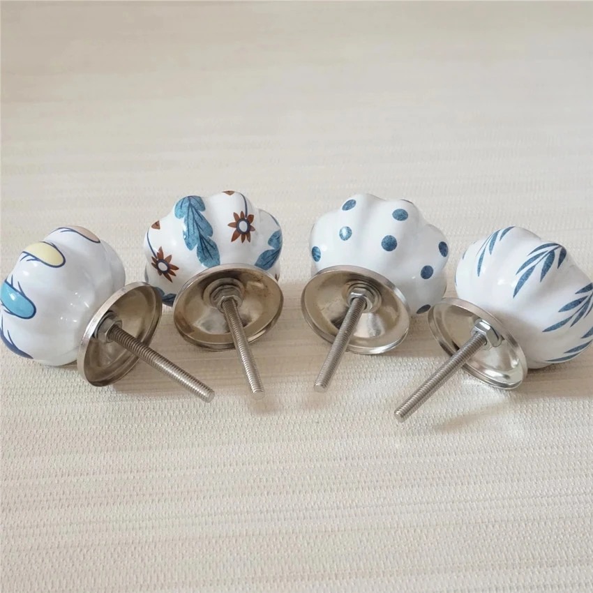Colorful Ceramic Dresser Pulls Knob Drawer Knob Kitchen Cabinet Pulls Cupboard Knobs Handles Door Handle Knob Furniture Hardware