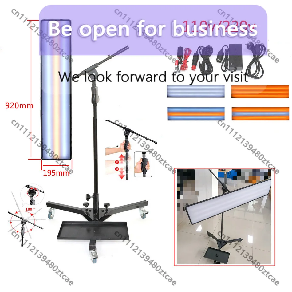 6-Color Adjustable Triangle LED Dent Light Auto Body Dent Repair Inspection Lamp