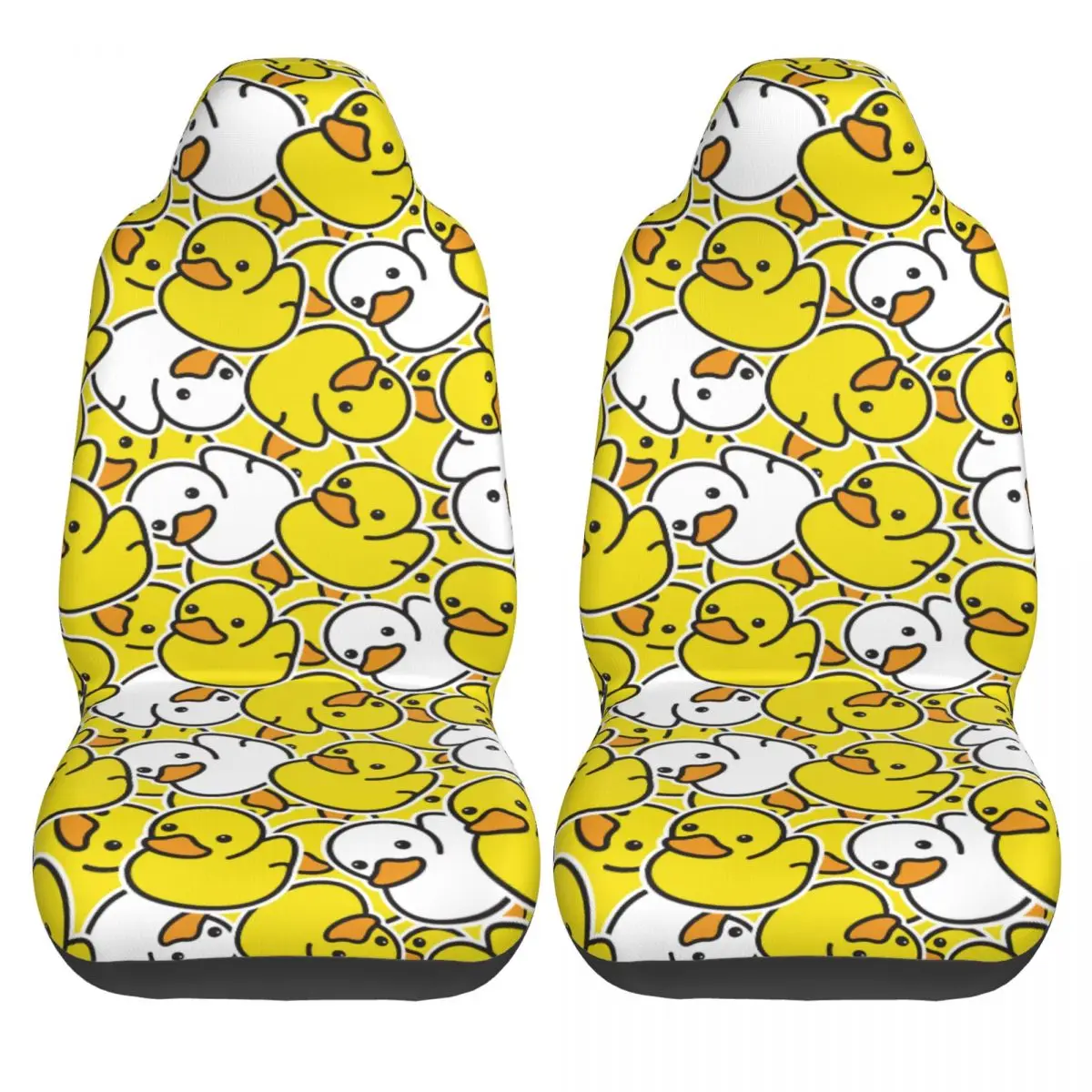 Ducky Cartoon Duck Rubber Pattern Universal Car Seat Cover Four Seasons Travel Auto Seat Cover Fabric Car Accessories