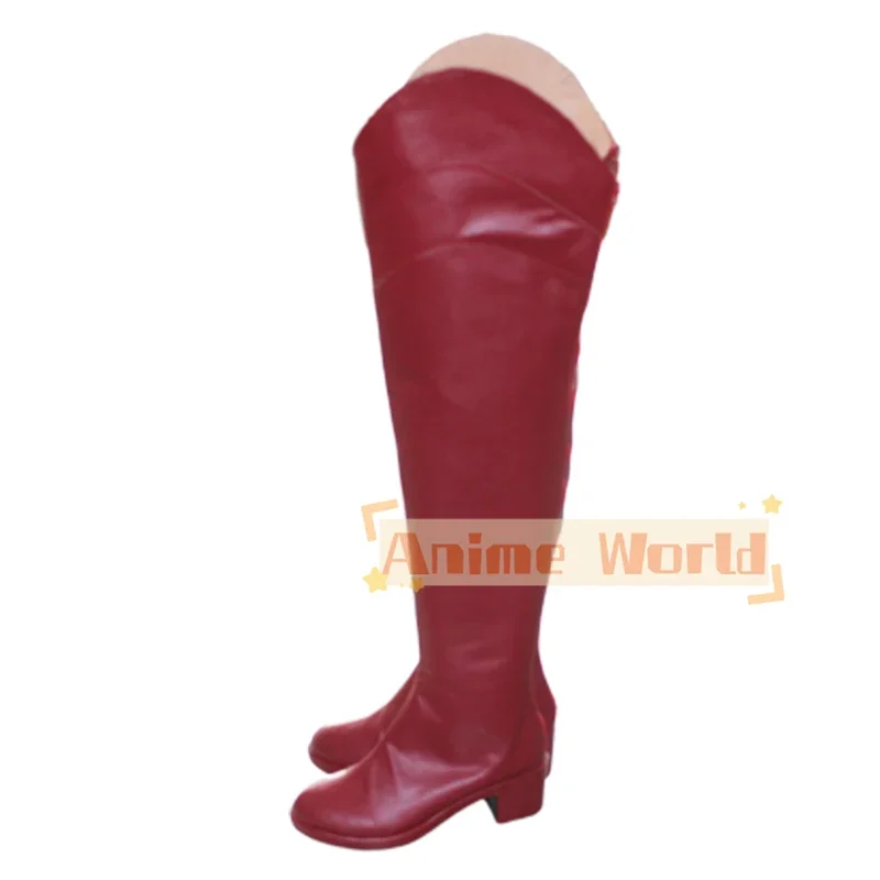 Gioco Anne Takamaki Cosplay scarpe Halloween Carnival Boots Cosplay Prop Anime PU Leather Shoes Custom Made