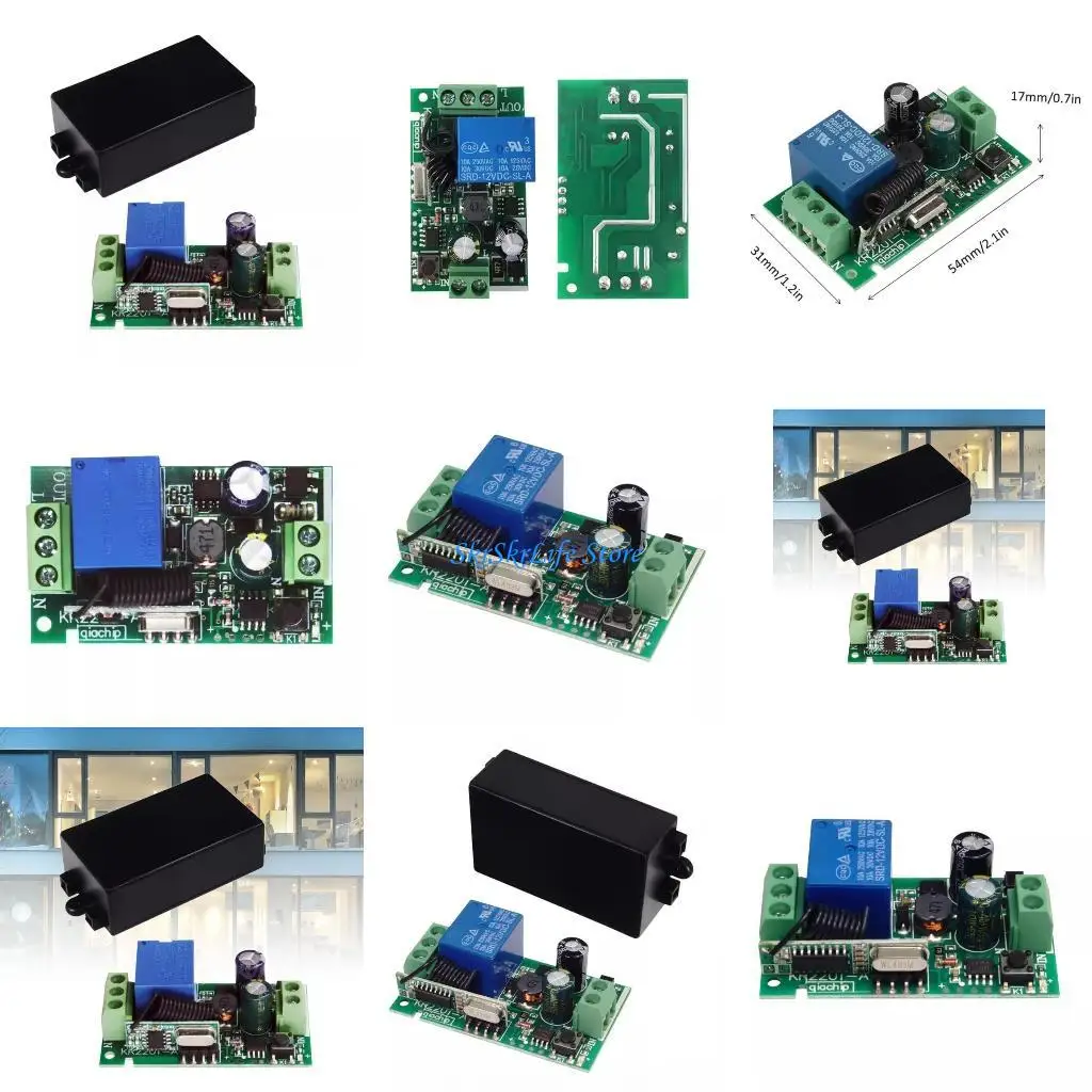 

E65E AC85V-220V RF Пульт дистанционного управления 1CH Универсальный приемник дистанционного управления с корпусом