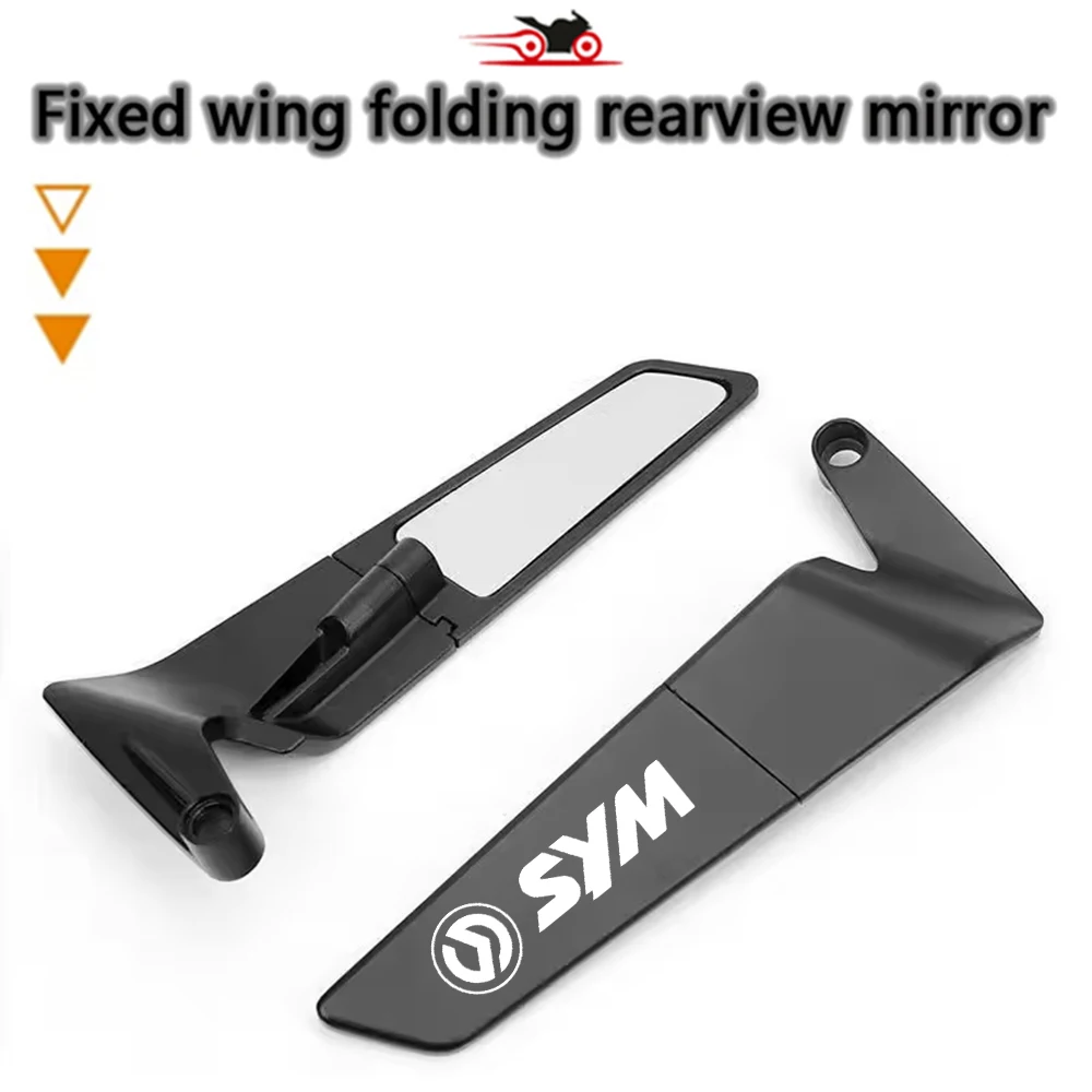 For SYM CRUISYM ADX ADXTG 400 JOYMAX Z 300 JOYMAX F 300 MAXSYM 400 DRG HUSKY ADV 150 Stealth Winglets Rearview Mirrors Kits