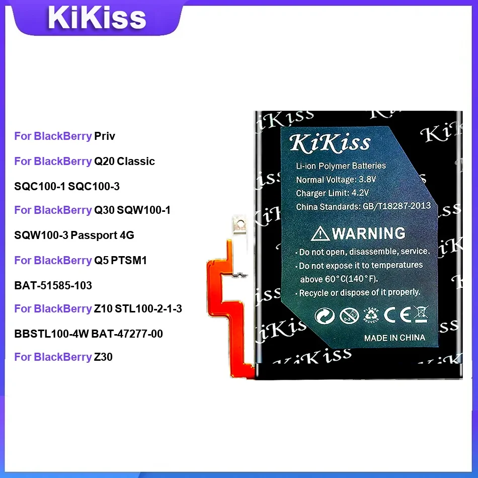 

Battery For Blackberry Priv Q20 Classic Q30 Q5 Z10 Z30 SQW100-3 Passport 4G PTSM1 STL100-2-1-3 BPCLS00001B BAT-47277-003